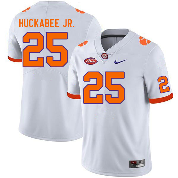 Men #25 Blackmon Huckabee Jr. Clemson Tigers College Football Jerseys Sale-White